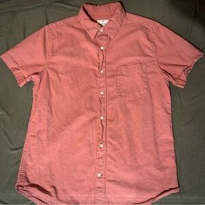 Mutual Weave Men’s Salmon Button-up Shirt
